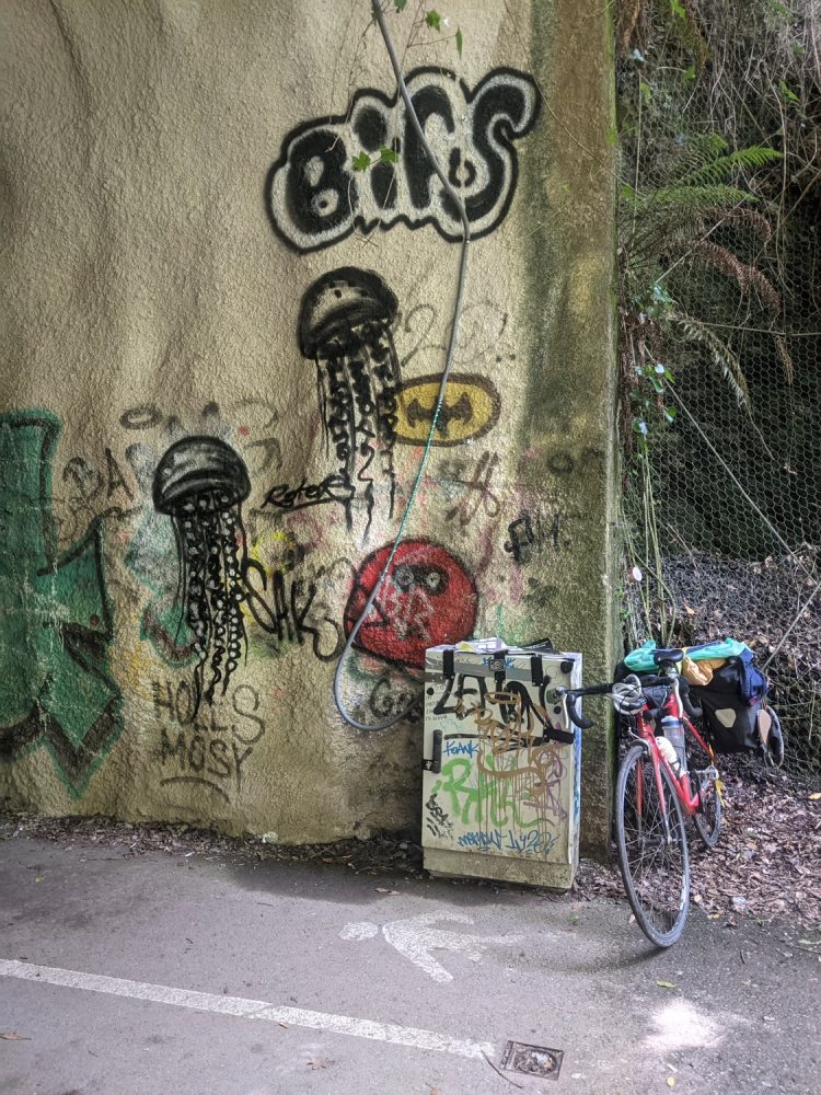 Méduses — graffiti, Capbreton