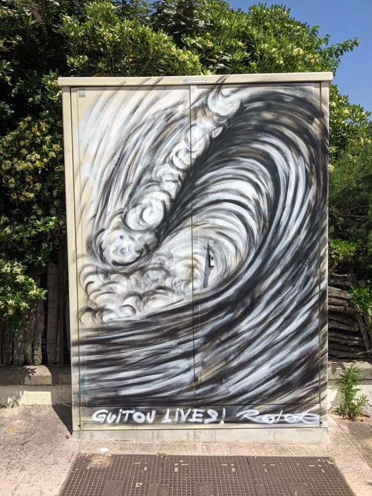 Graffiti vague à capbreton