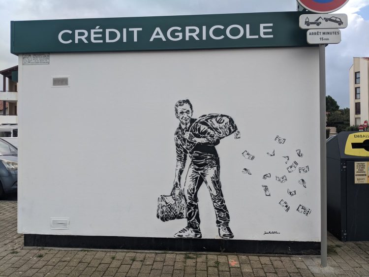 Le père d'un exilé fiscal — pochoir, Capbreton