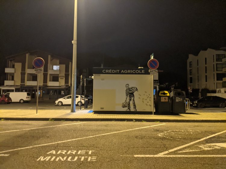 Le père d'un exilé fiscal — pochoir, Capbreton