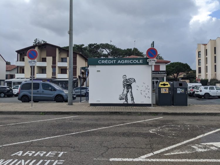 Le père d'un exilé fiscal — pochoir, Capbreton