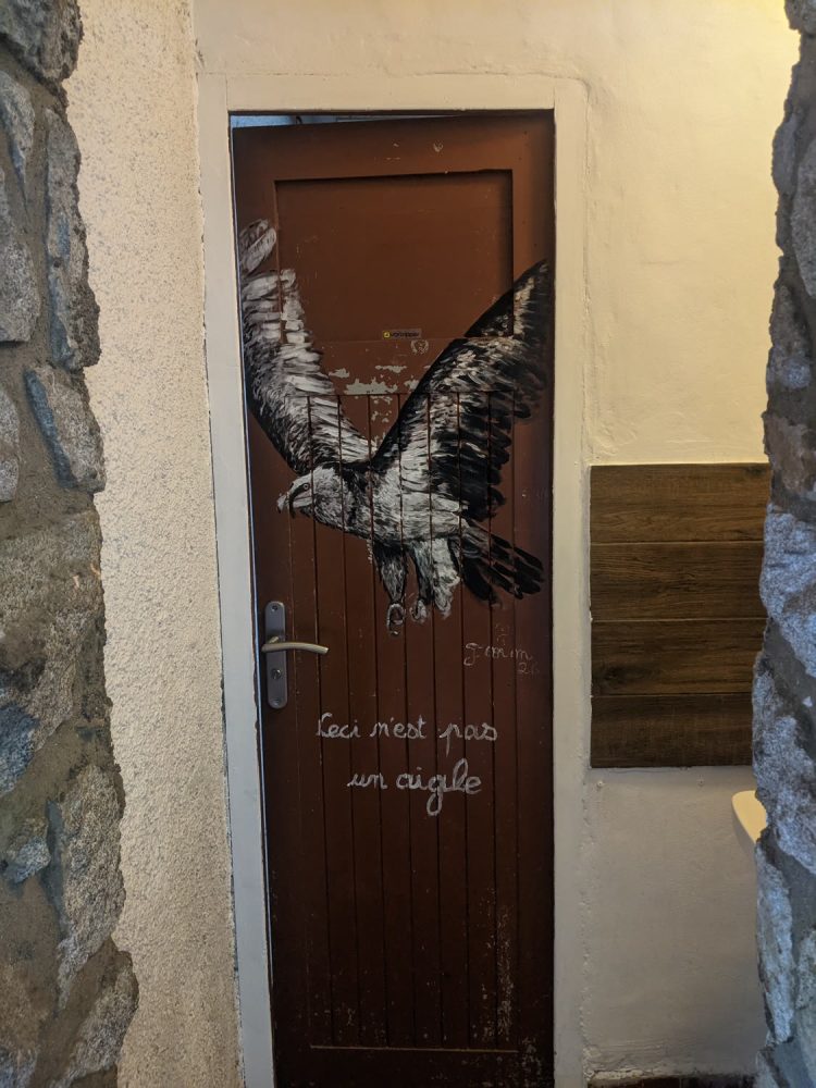 Gypaete barbu — peinture , noir et blanc, Cauterets